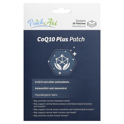 PatchAid CoQ10 Plus Patches, 30 шт