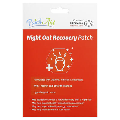 Пластырь для восстановления Night Out Recovery, 30 шт.