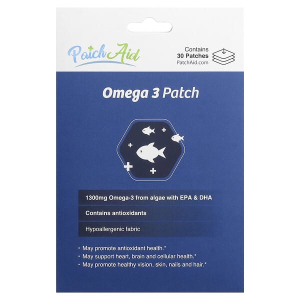 Пластыри PatchAid Omega 3 Patch, 30 Patches