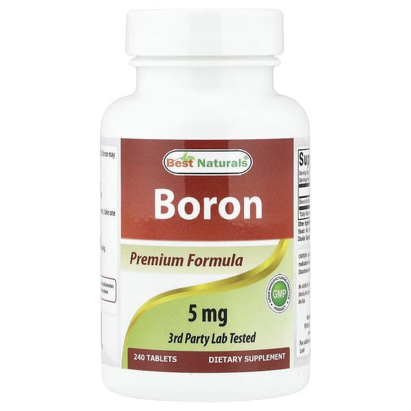 Best Naturals Boron 5 mg 240 таблеток