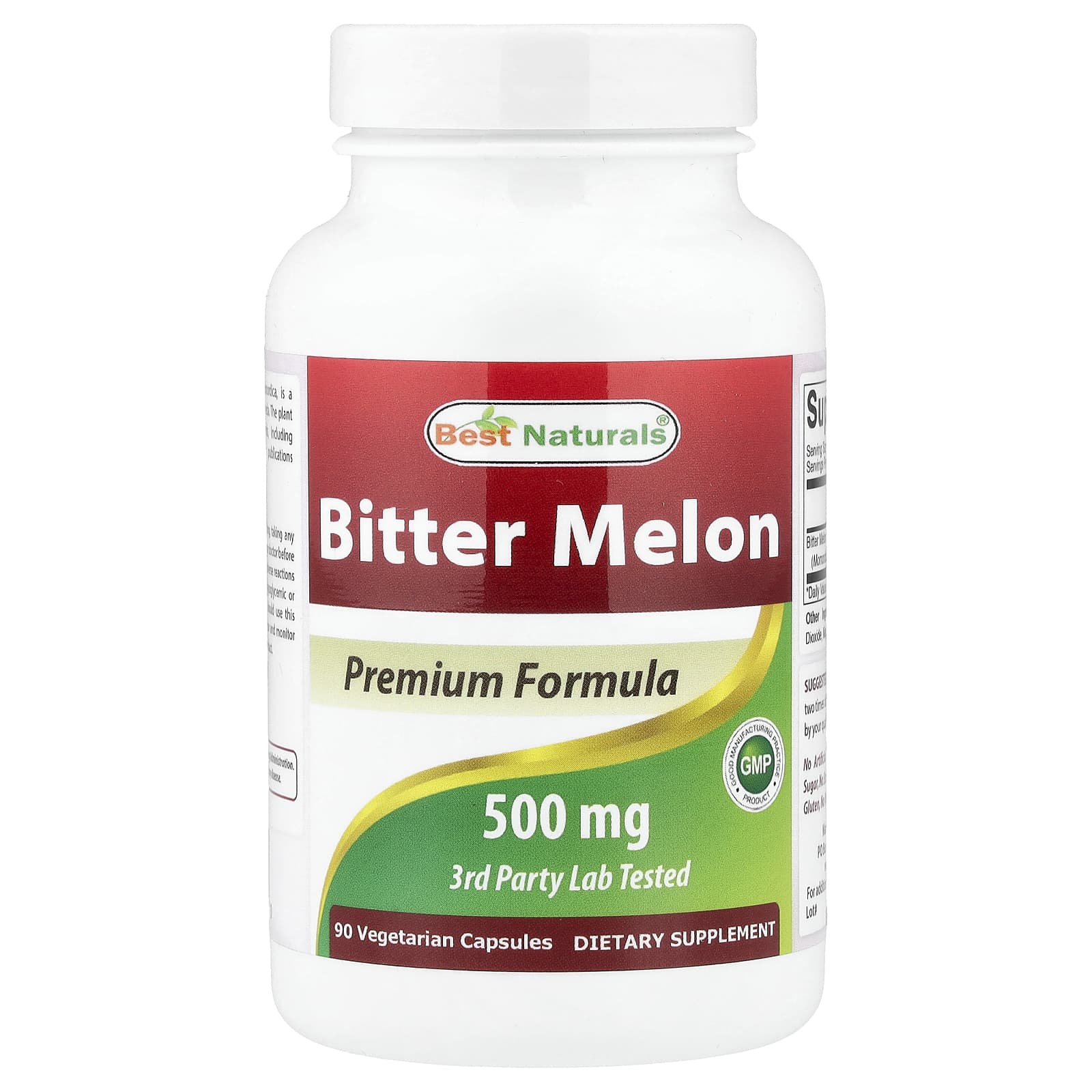 Горький моmelon, 500 mg, 90 вегетарианских капсул