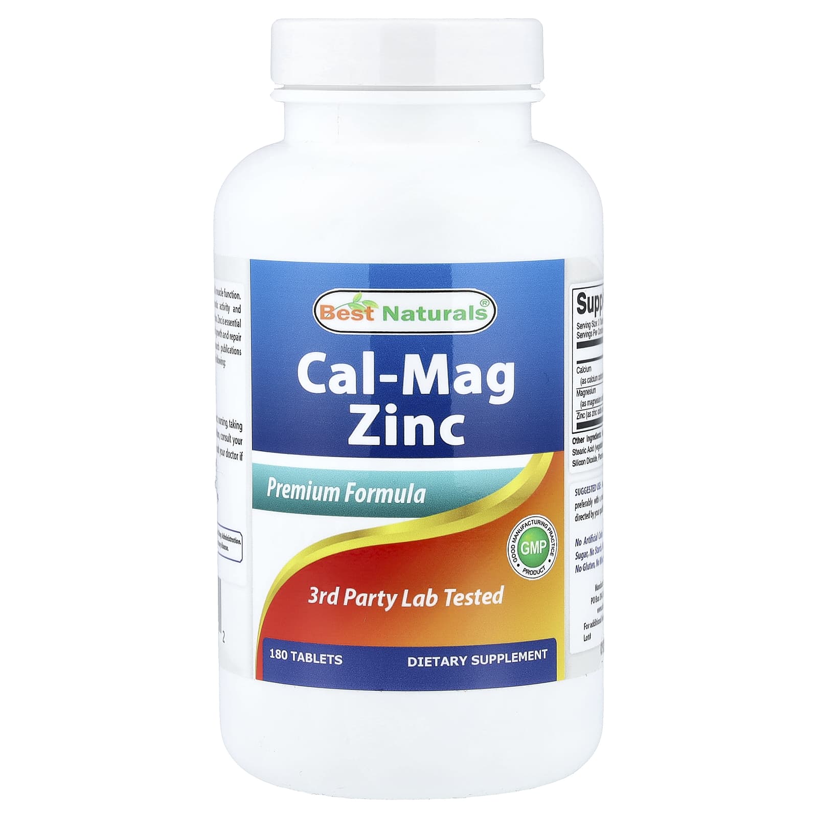 Cal-Mag Zinc, 180 Tablets