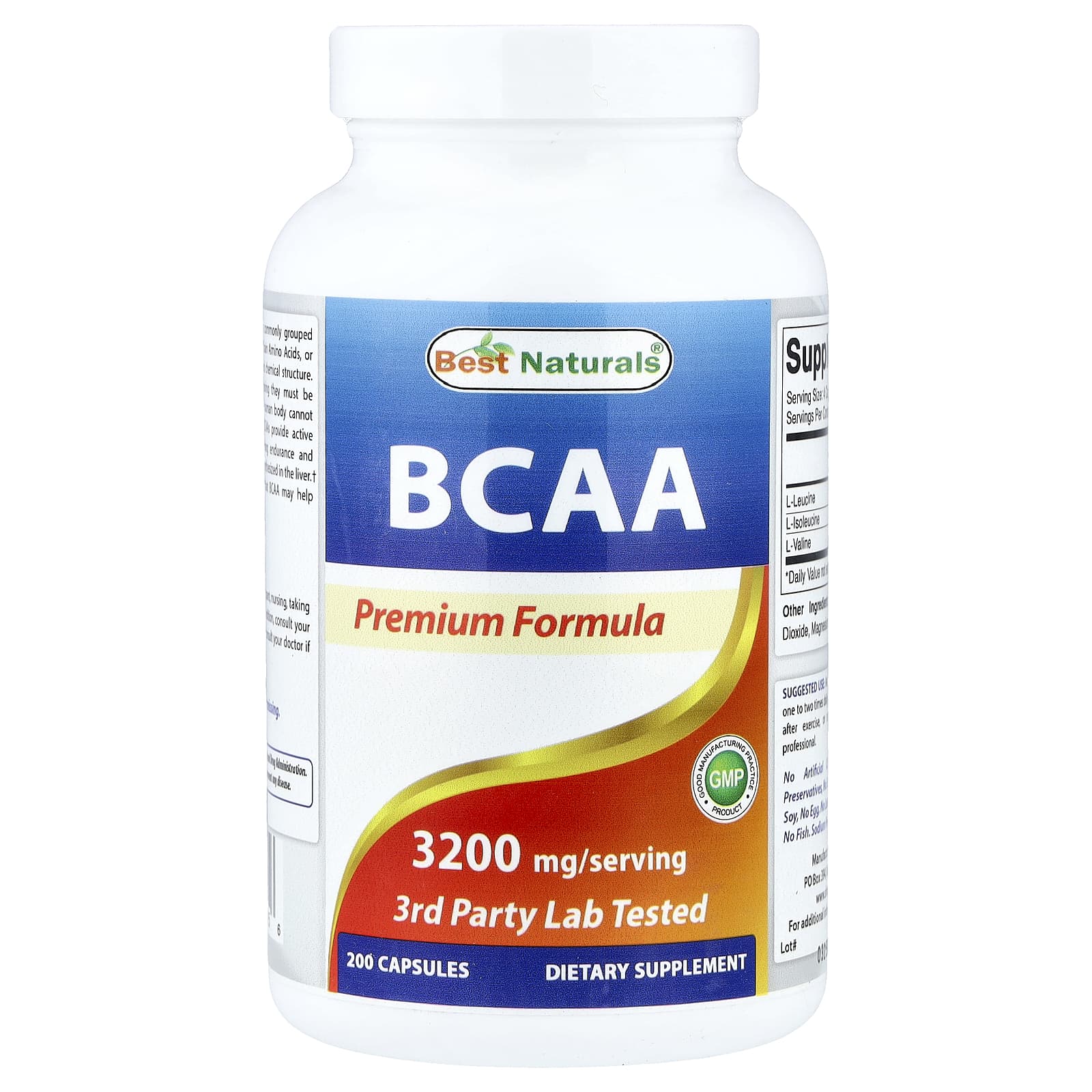 BCAA, 200 капсул