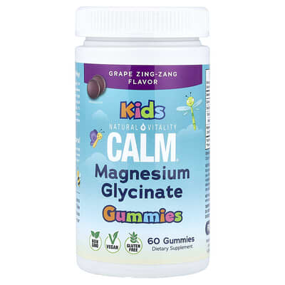 Calm® Желейные витамины с магнием Glycinate, Grape Zing-Zang, 60 шт