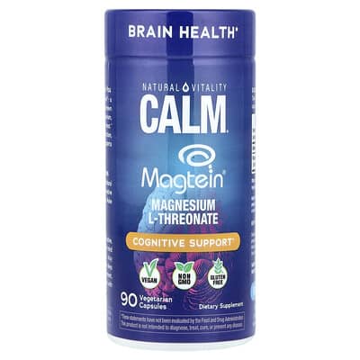Calm®, Magtein®, Magnesium L-Threonate, 90 Vegetarian  Capsules