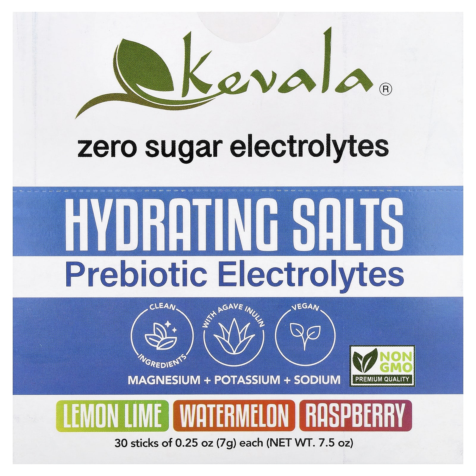 Электролиты Kevala Hydrating Salts Prebiotic Variety Pack
