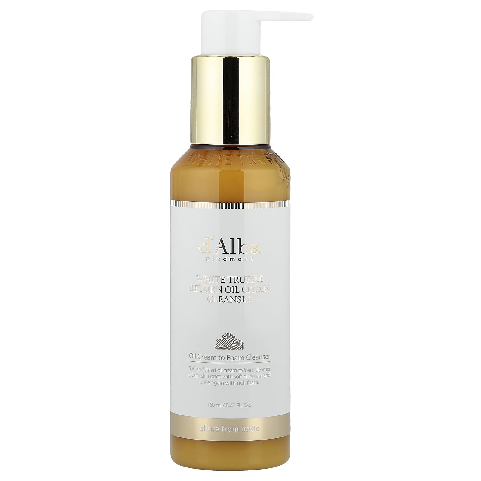 d'Alba White Truffle Return Oil Cream очищающий крем, 5.41 fl oz (160 ml)