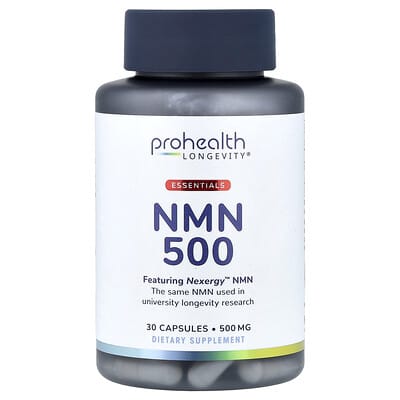 БАД ProHealth Longevity Essentials NMN 500, 500 mg, 30 Capsules
