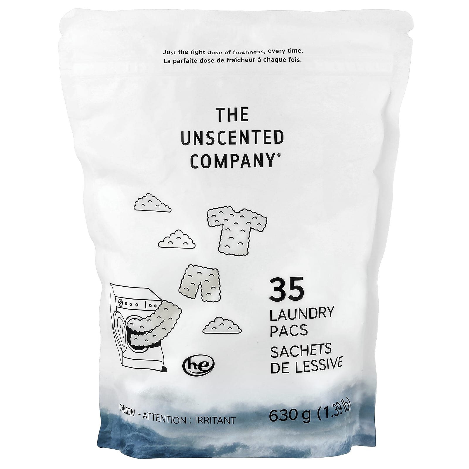 Laundry Pacs без отдушек, 35 шт, 1.39 lb (630 g)
