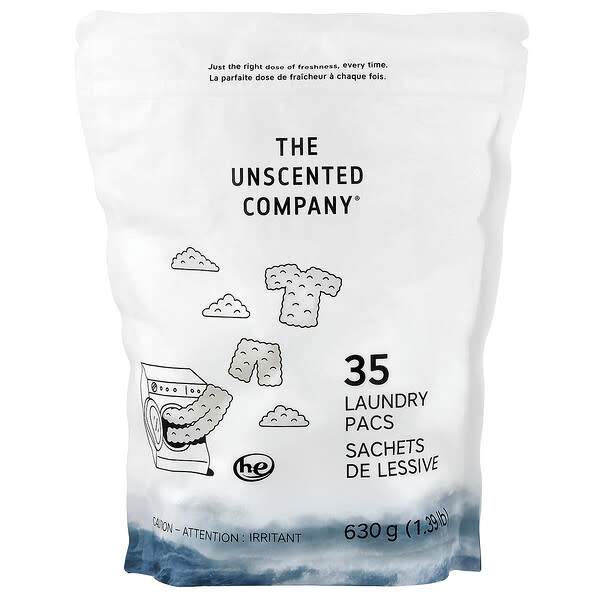 Laundry Pacs без отдушек, 35 шт, 1.39 lb (630 g)