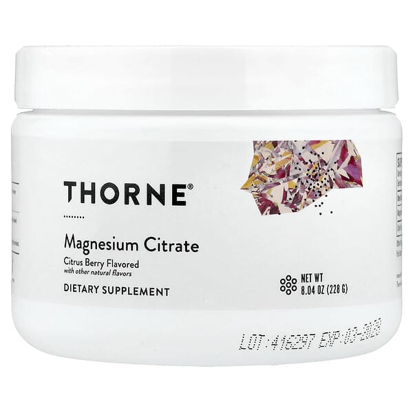 Магний цитрат Thorne, Citrus Berry, 8.04 oz (228 g)