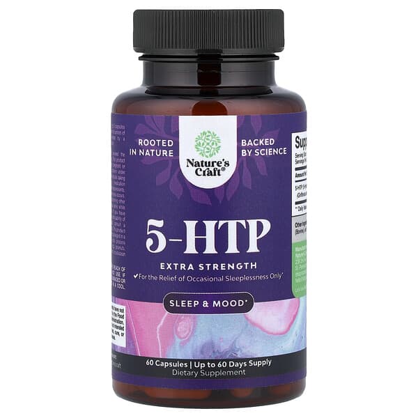 5-HTP, 60 Capsules (50 mg per Capsule)