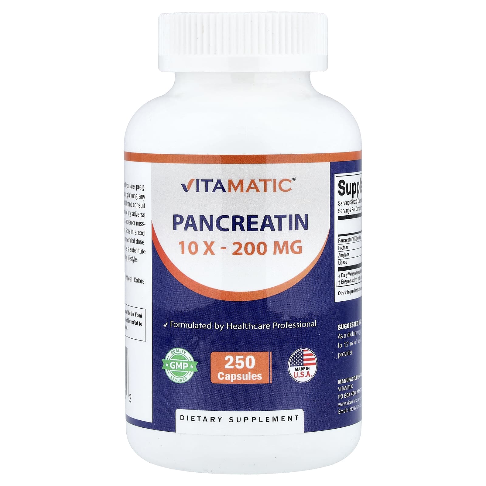 Pancreatin, 250 капсул