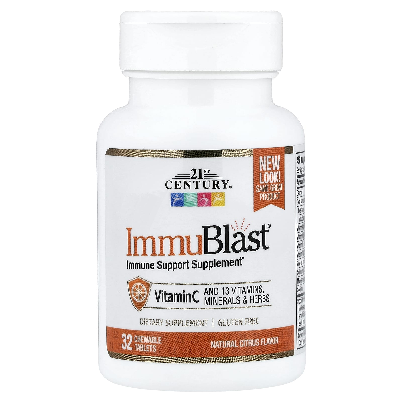 ImmuBlast®, Natural Citrus, 32 Chewable Tablets