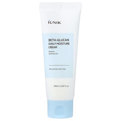Дневной увлажняющий крем Beta-Glucan, для сухой и чувствительной кожи, 2.02 fl oz (60 ml)