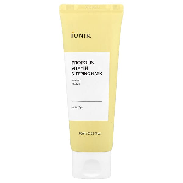 iUNIK Propolis Vitamin ночная маска для сна, для всех типов кожи, 2.02 fl oz (60 ml)