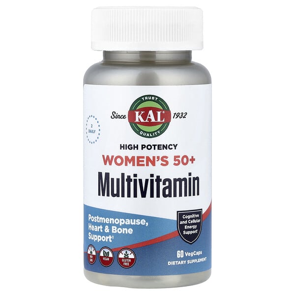 Women's 50+ Multivitamin, High Potency, 60 VegCaps