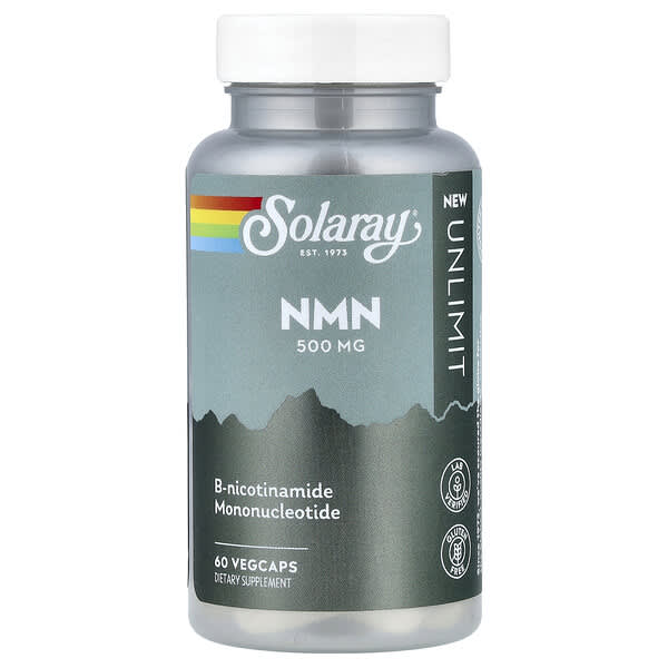 Unlimit, NMN, 500 mg, 60 вегетарианских капсул