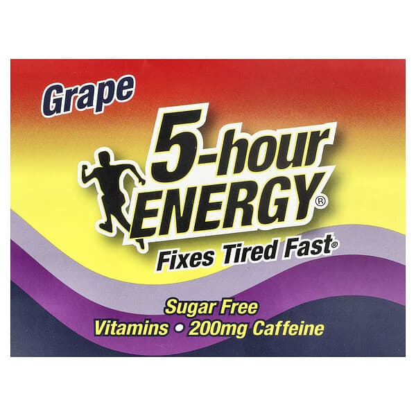 Напиток 5 hour Energy Grape 12 Bottles 1.93 fl oz (57 ml) Each