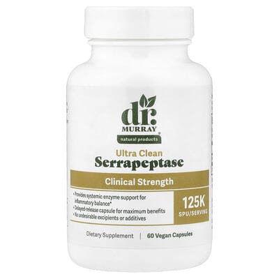 Капсулы Serrapeptase 125,000 SPU 60 Vegan
