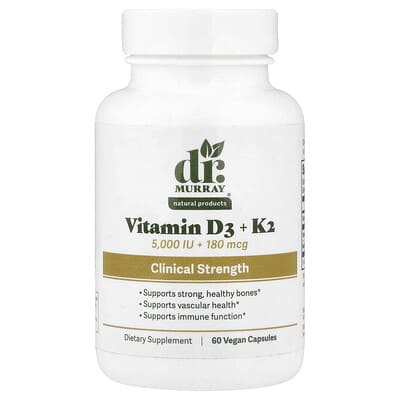 Vitamin D3 + K2, 60 Vegan Capsules