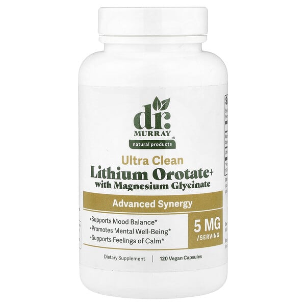 Lithium Orotate+ With Magnesium Glycinate, 120 Vegan Capsules