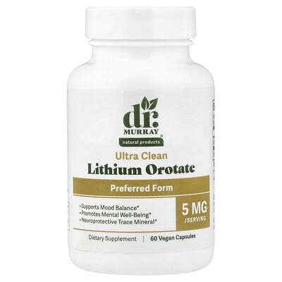 Lithium Orotate, 5 mg, 60 капсул