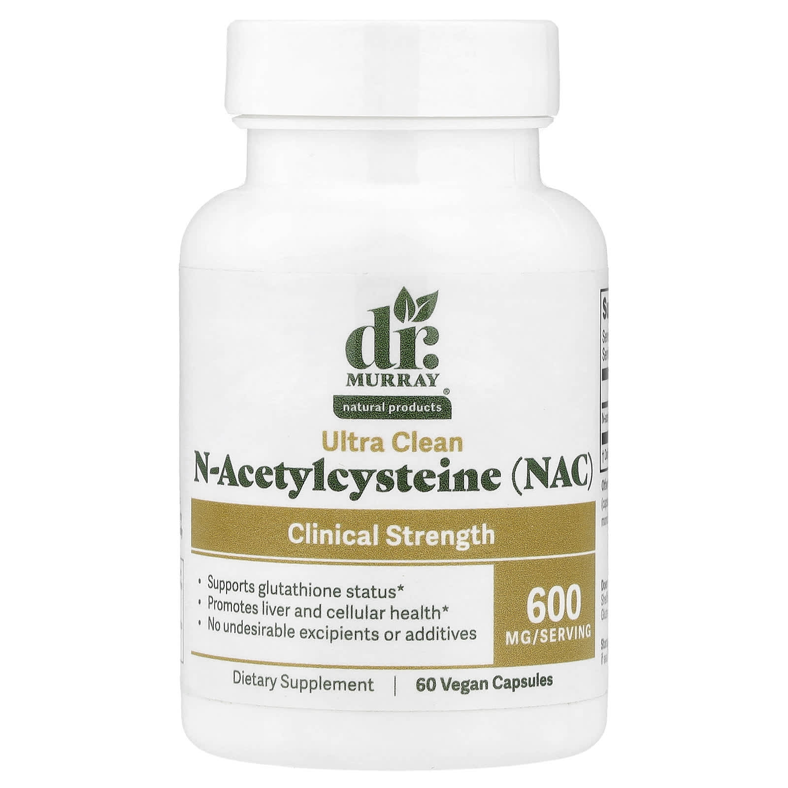 NAC, 600 mg, 60 веганских капсул
