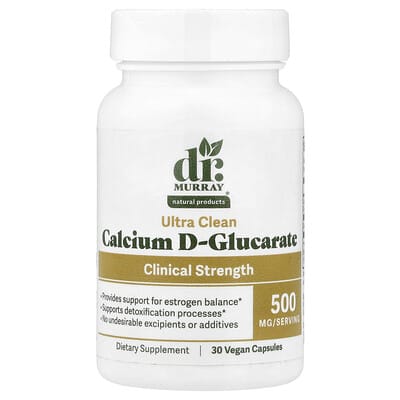 Кальций Calcium D-Glucarate 500 mg, 30 Vegan Capsules