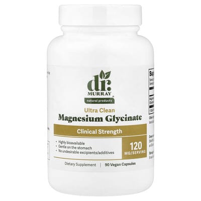 Magnesium Glycinate, 120 mg, 90 Vegan Capsules