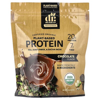 Органический растительный протеин Dr. Murray's Chocolate 16 oz
