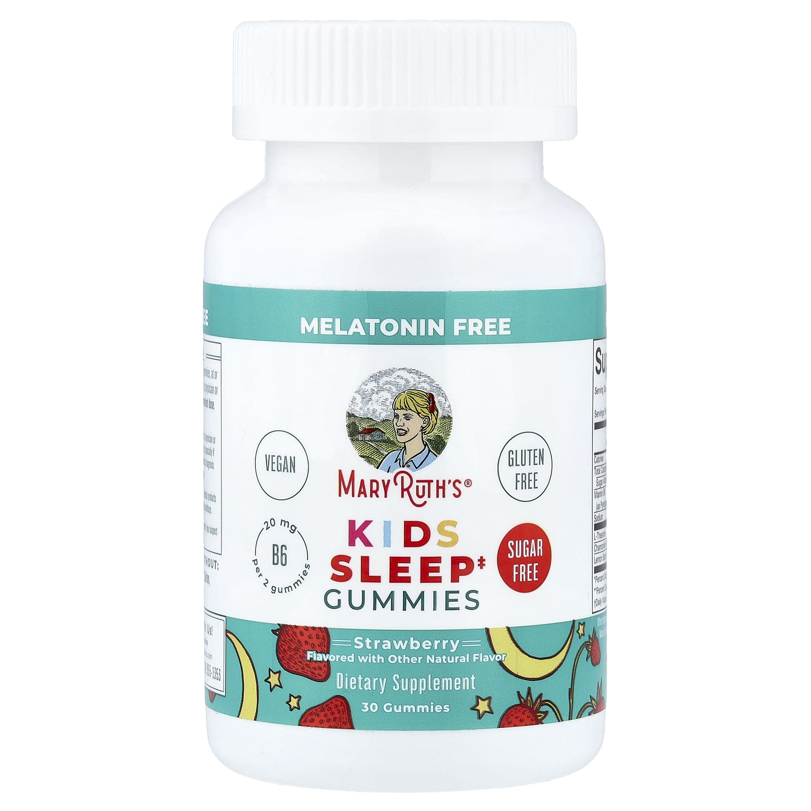 Kids Sleep Gummies, Melatonin Free, Strawberry, 30 Gummies