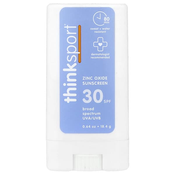 Солнцезащитный стик SPF 30, без отдушки, 0.64 oz (18.4 g)