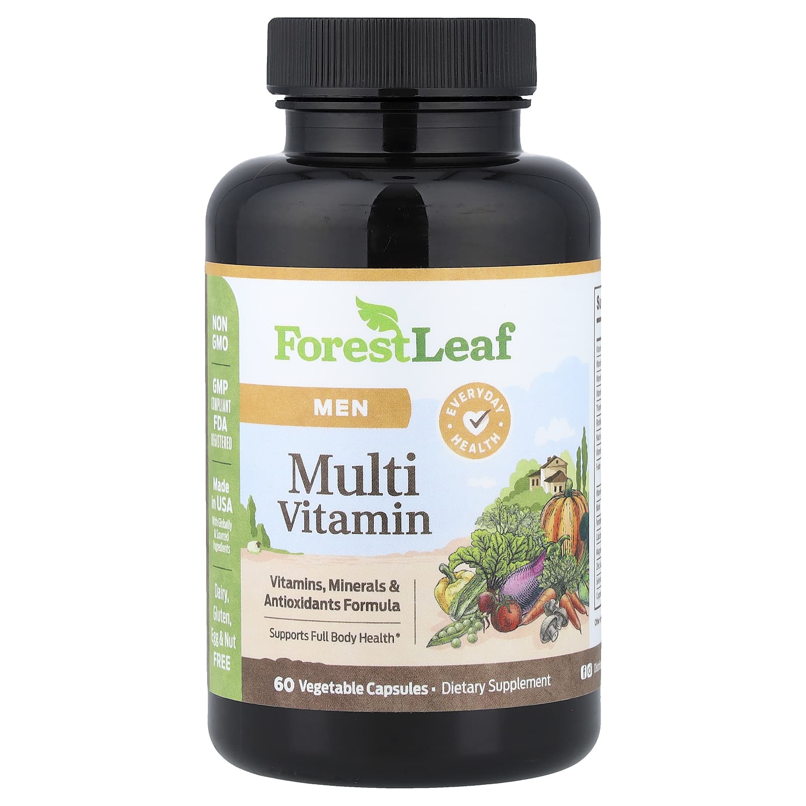 Мужской Multi Vitamin, 60 Vegetable Capsules