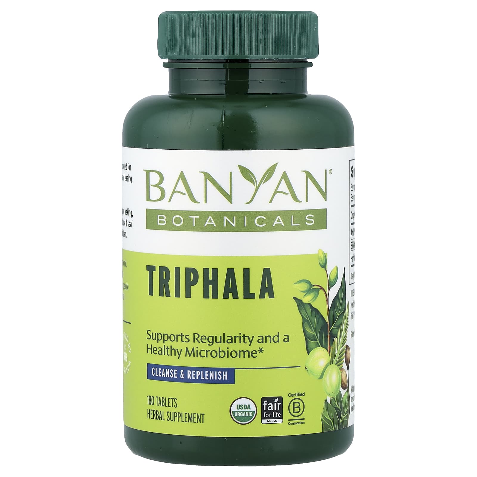 Banyan Botanicals Triphala, 180 таблеток