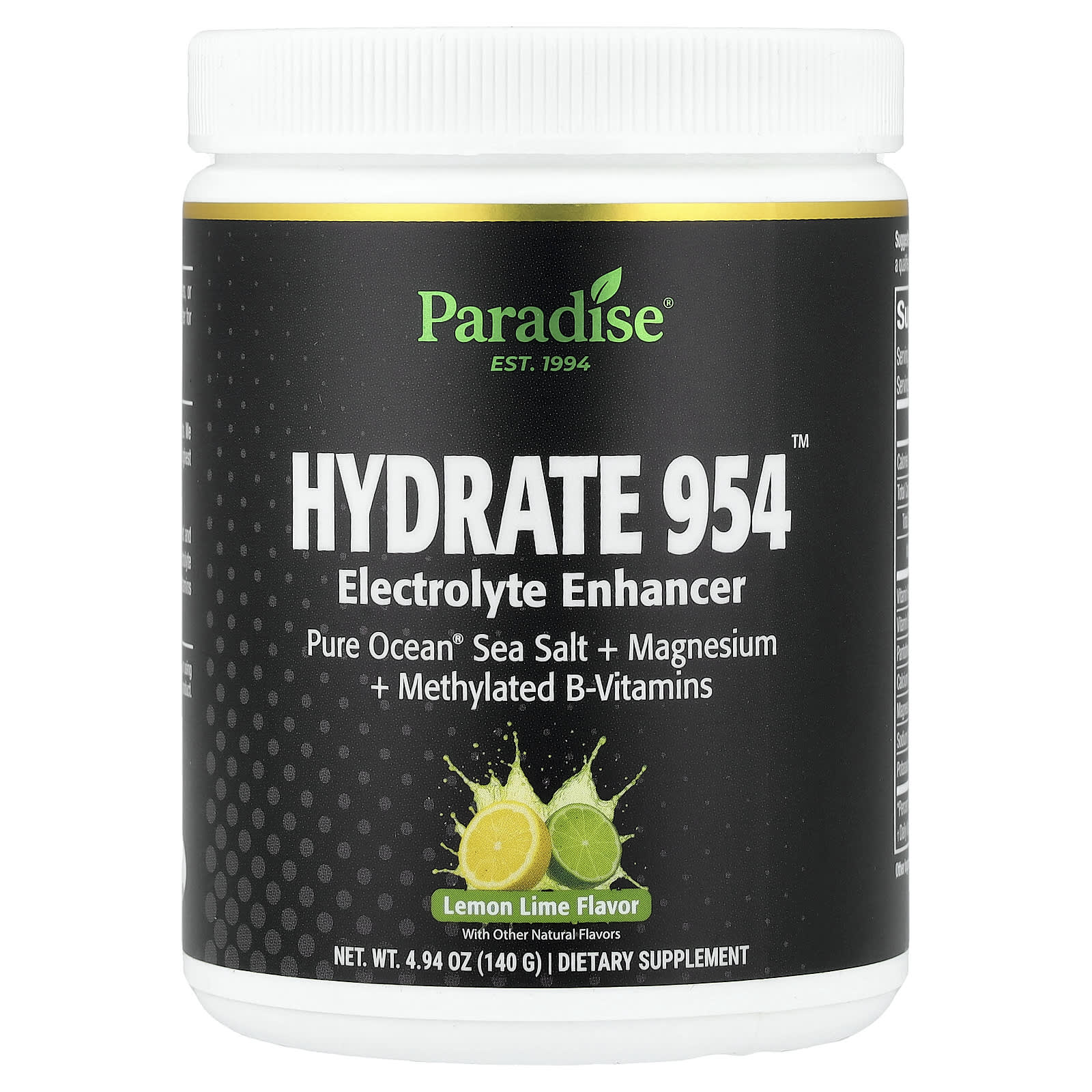 Электролит Hydrate 954™, Lemon Lime, 4.94 oz (140 g)