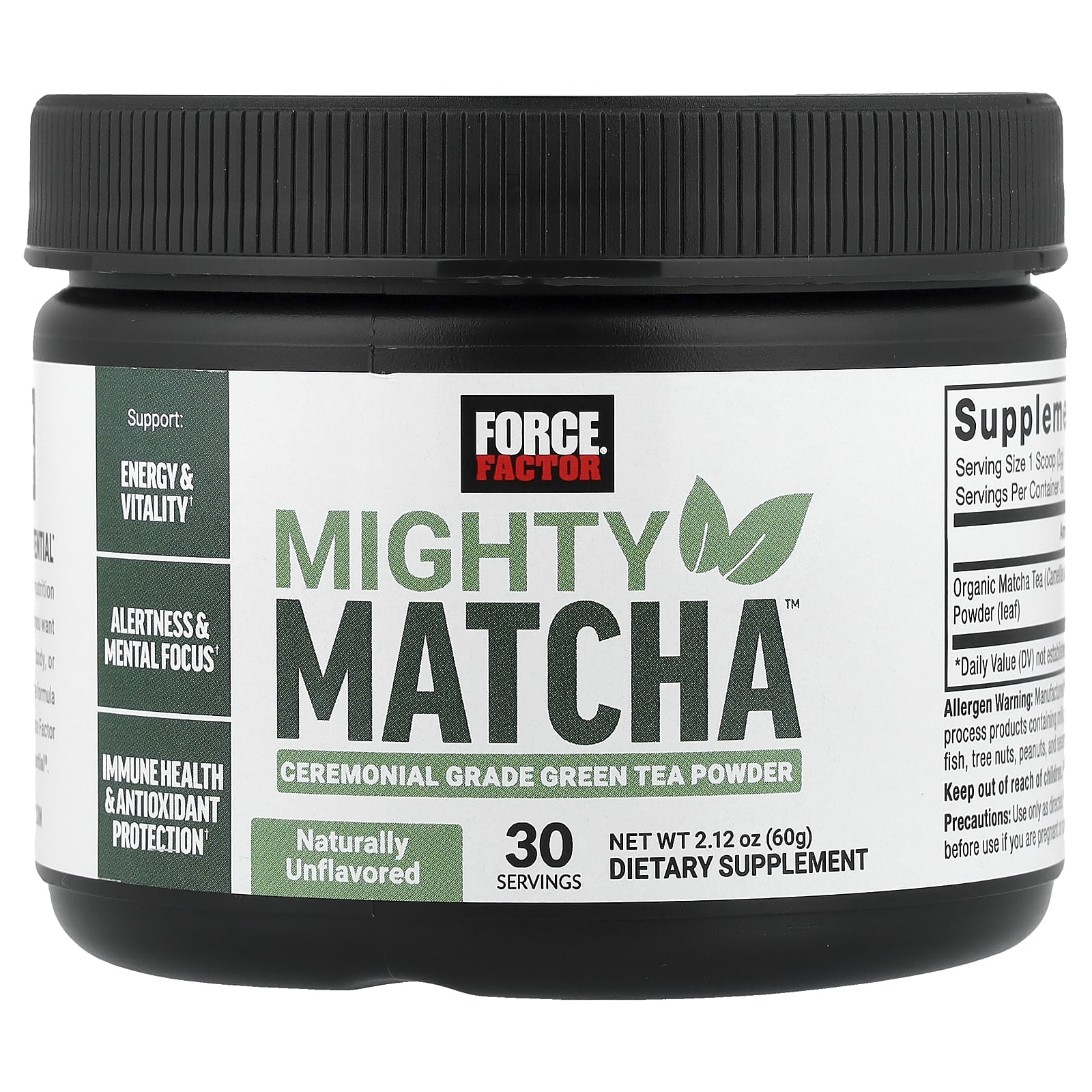Mighty Matcha™, Unflavored, 2.12 oz (60 g)