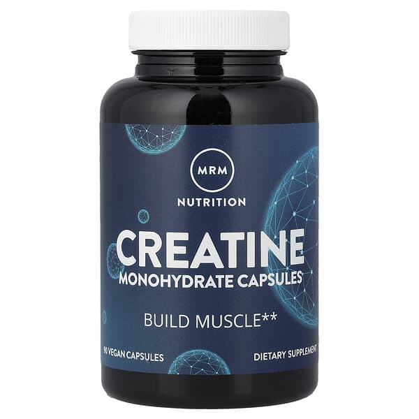 Creatine Monohydrate, 90 Vegan Capsules (833.3 mg per Capsule)
