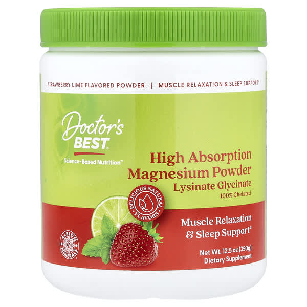 High Absorption Magnesium Powder, Strawberry Lime, 12.5 oz (350 g)