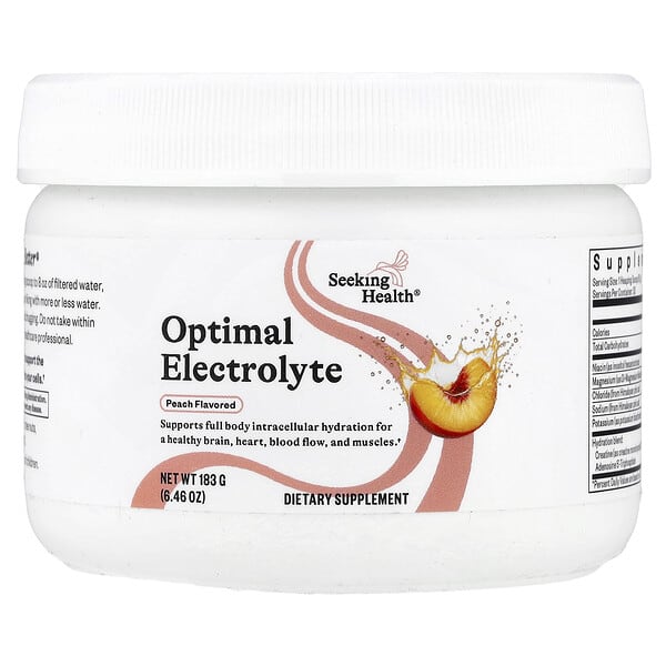 Электролит Optimal, персик, 6.46 oz (183 g)