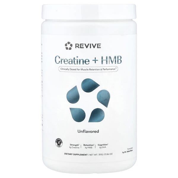 Creatine + HMB, Unflavored, 13.86 oz (393 g)