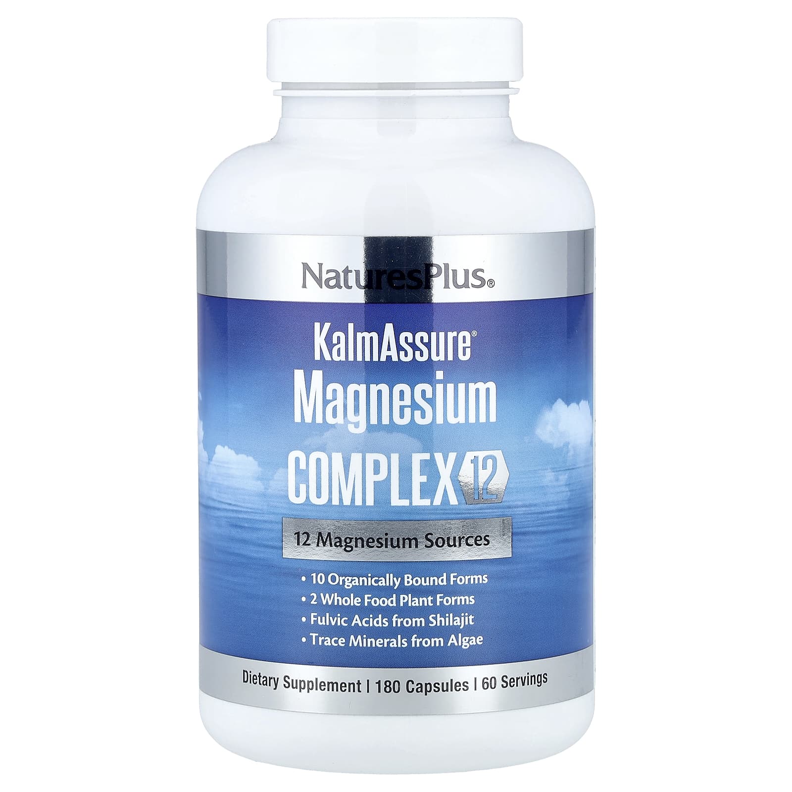NaturesPlus KalmAssure® Magnesium Complex 12 180 Capsules