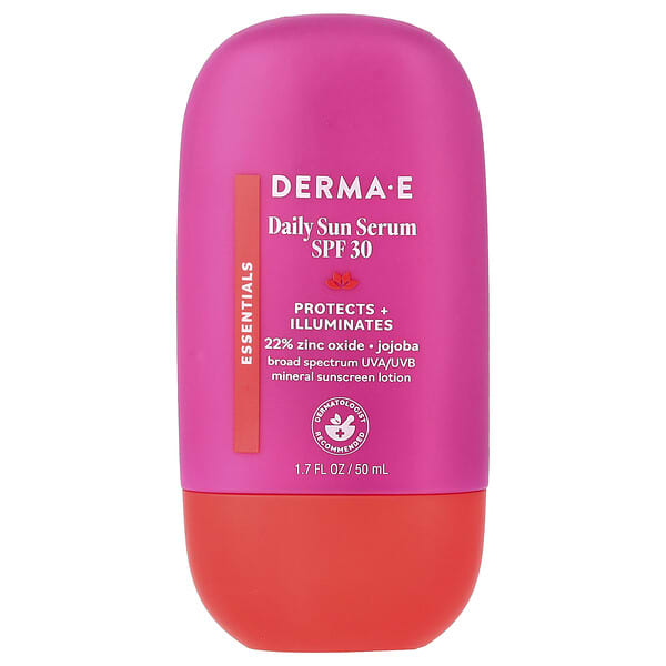 Сыворотка для лица DERMA E Essentials Daily Sun SPF 30, 1.7 fl oz