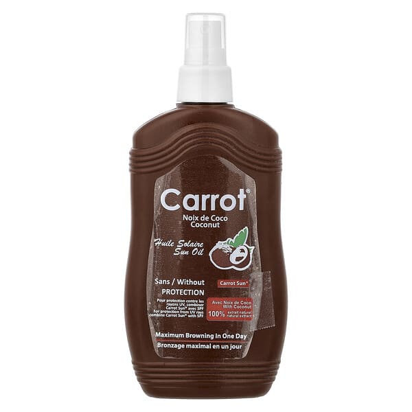 Carrot Sun кокосовое масло для загара 200 ml