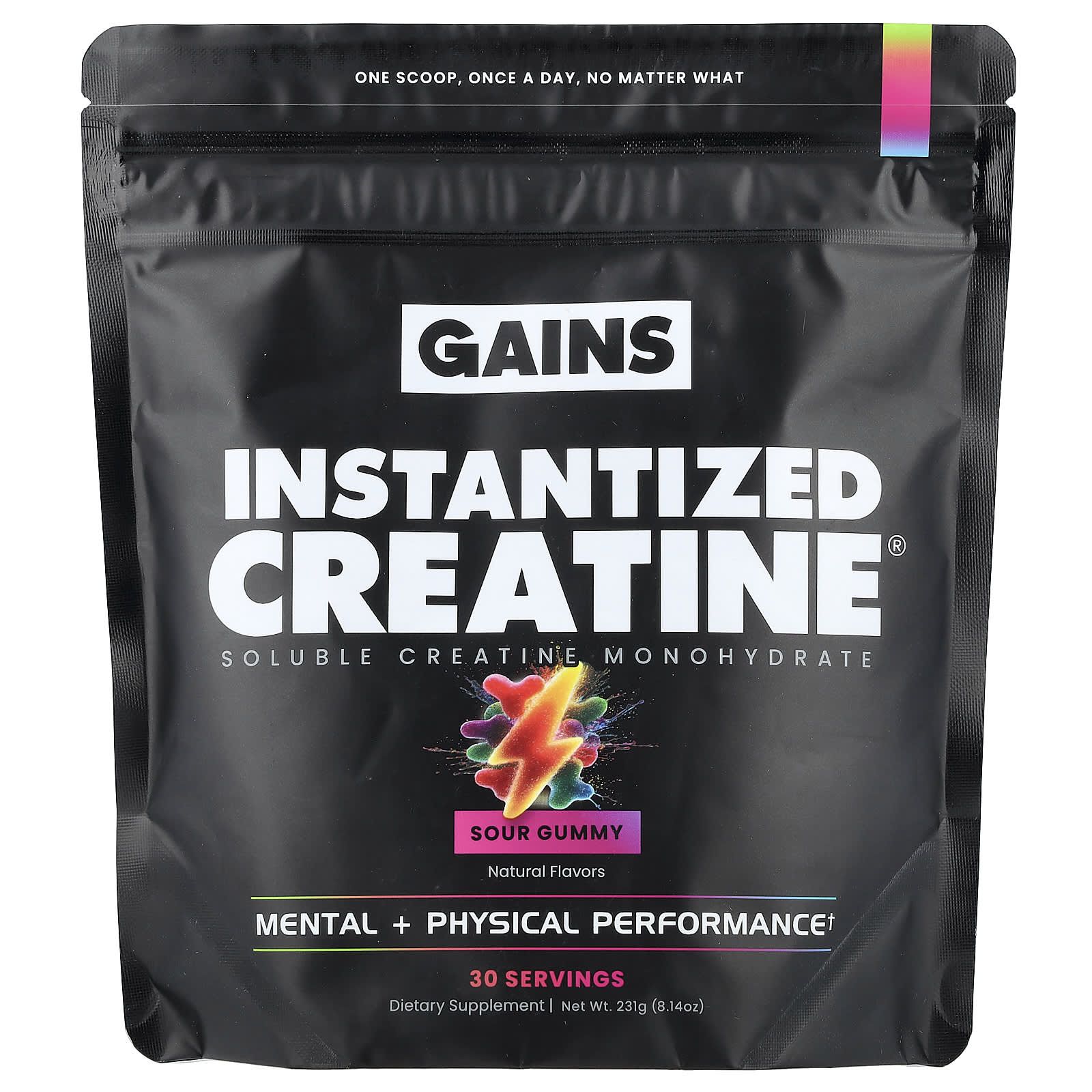 Instantized Creatine®, Soluble Creatine Monohydrate, Sour Gummy, 8.14 oz (231 g)
