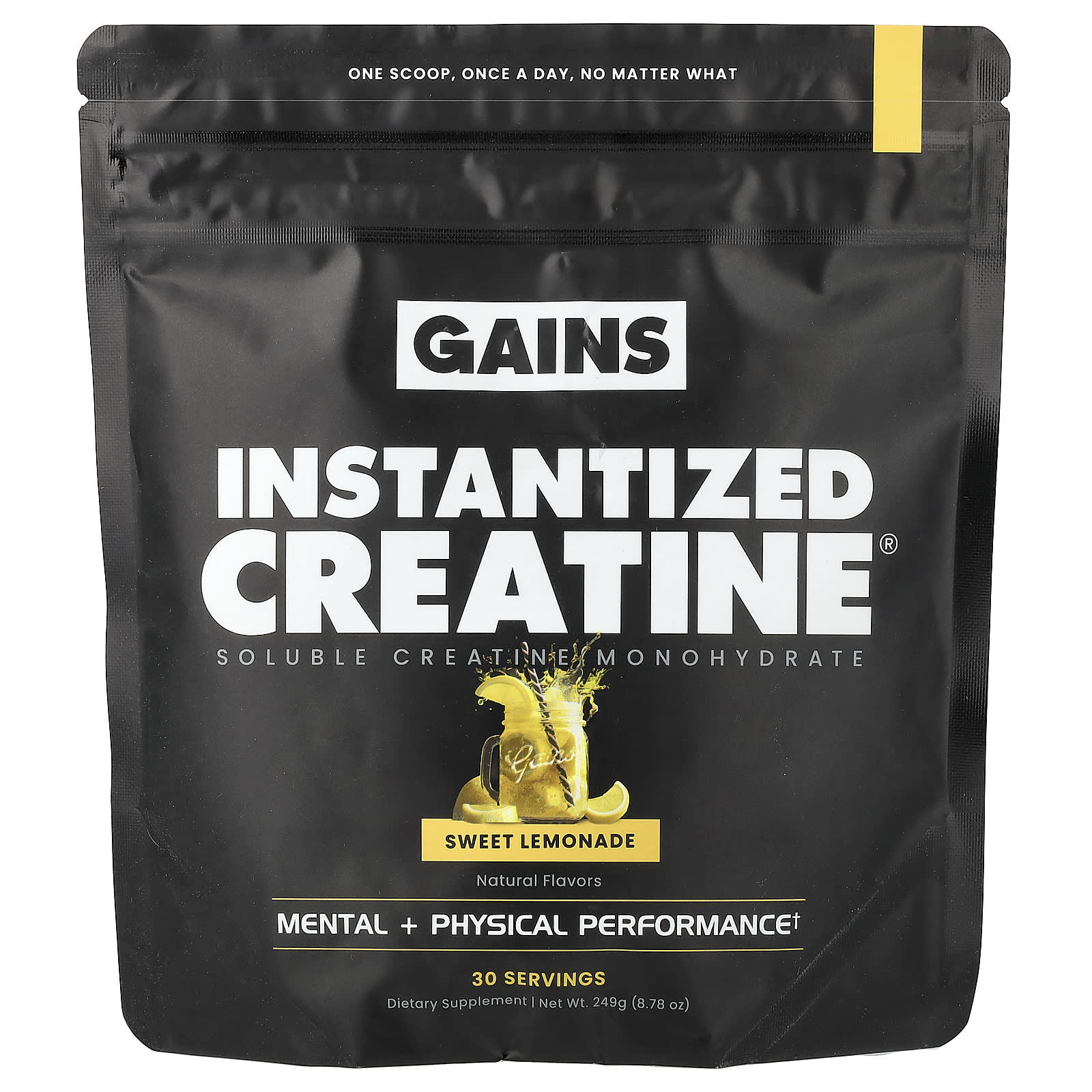 Instantized Creatine®, Soluble Creatine Monohydrate, Sweet Lemonade, 8.78 oz (249 g)