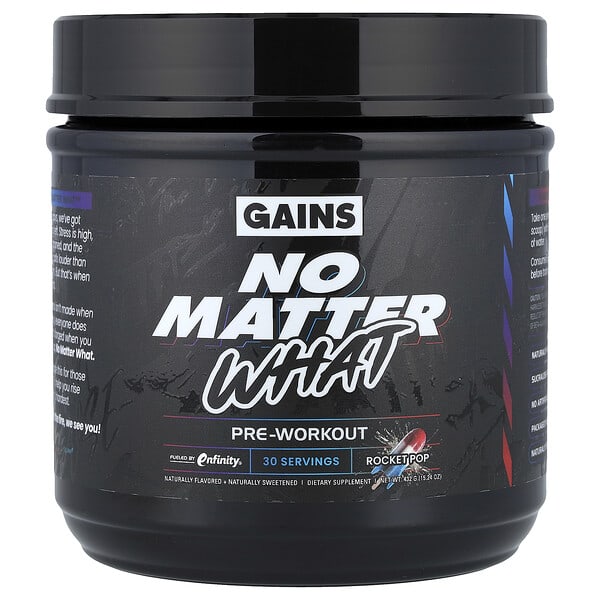 No Matter What™, Pre-Workout, Rocket Pop, 15.24 oz (432 g)