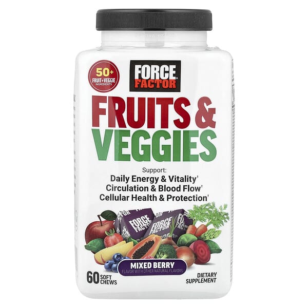 Смесь ягод Fruits & Veggies, 60 мягких жевательных таблеток