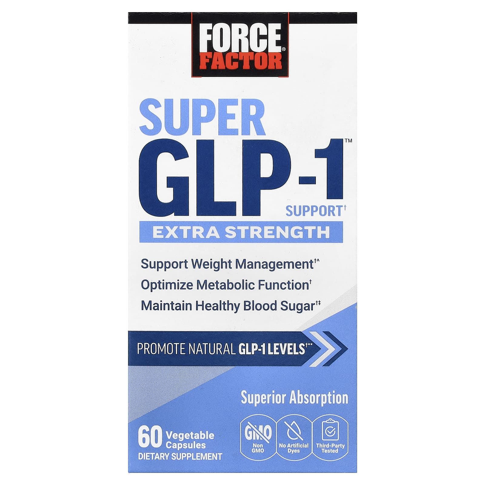Super GLP-1™ Support, 60 Vegetable Capsules