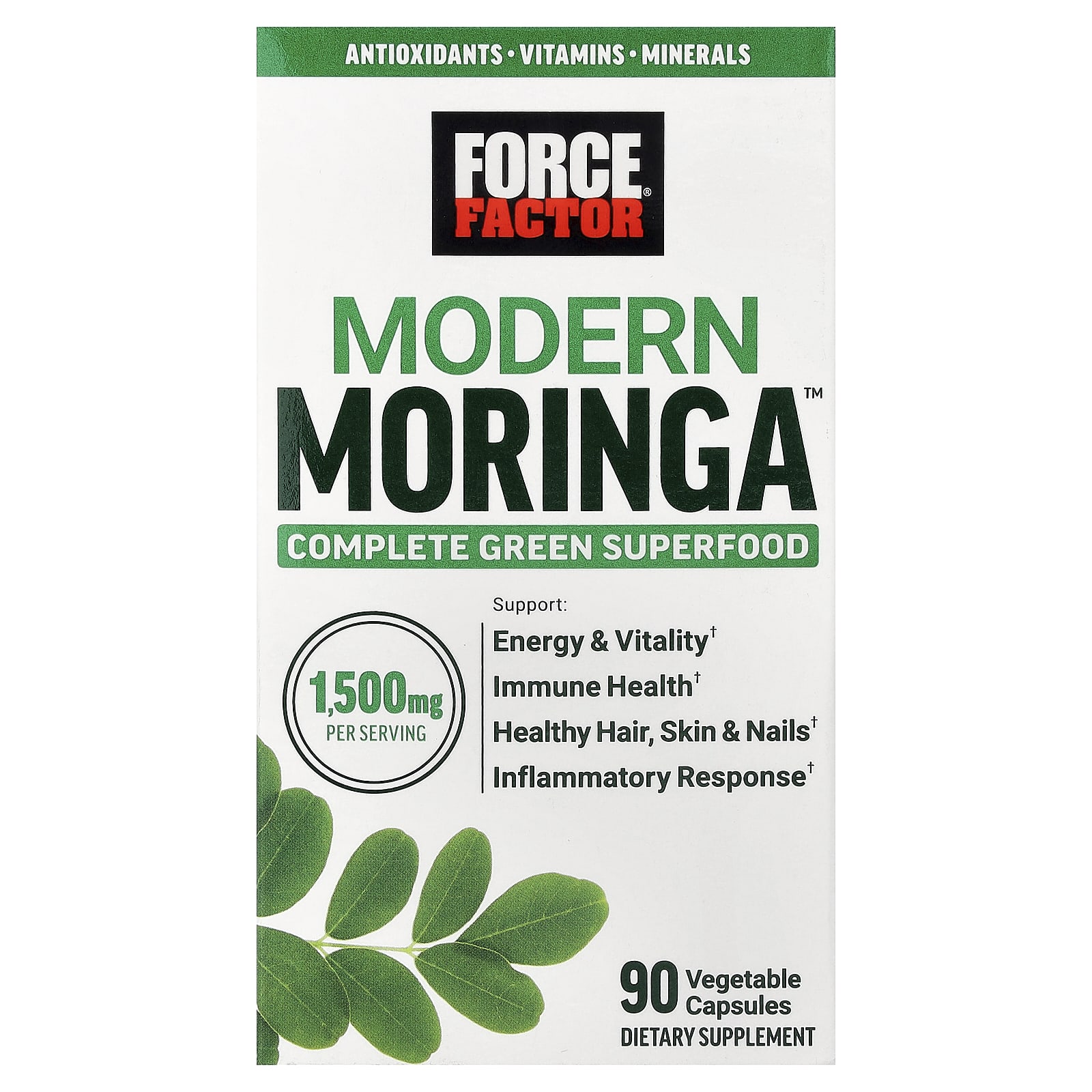 Капсулы Modern Moringa™ Force Factor, 90 вегетарианских капсул